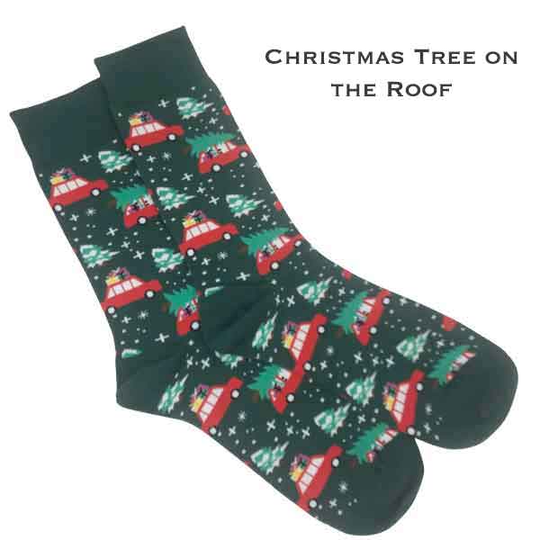 3748 - Crew Socks Icons of Christmas - Red/Multi - Woman's 6-10