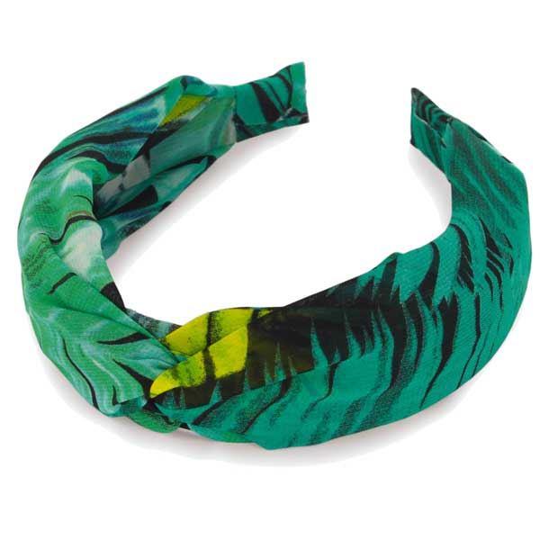 649 - Fabric Covered Headbands  10128 - Magenta<br>
Tropical Twisted Headband - 