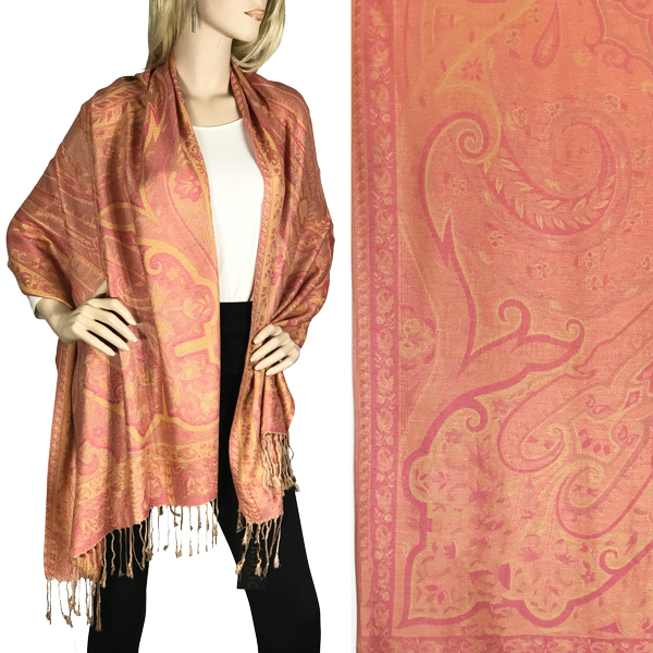 773 - Pashmina Style Shawls Arrow Paisley - 01 - 