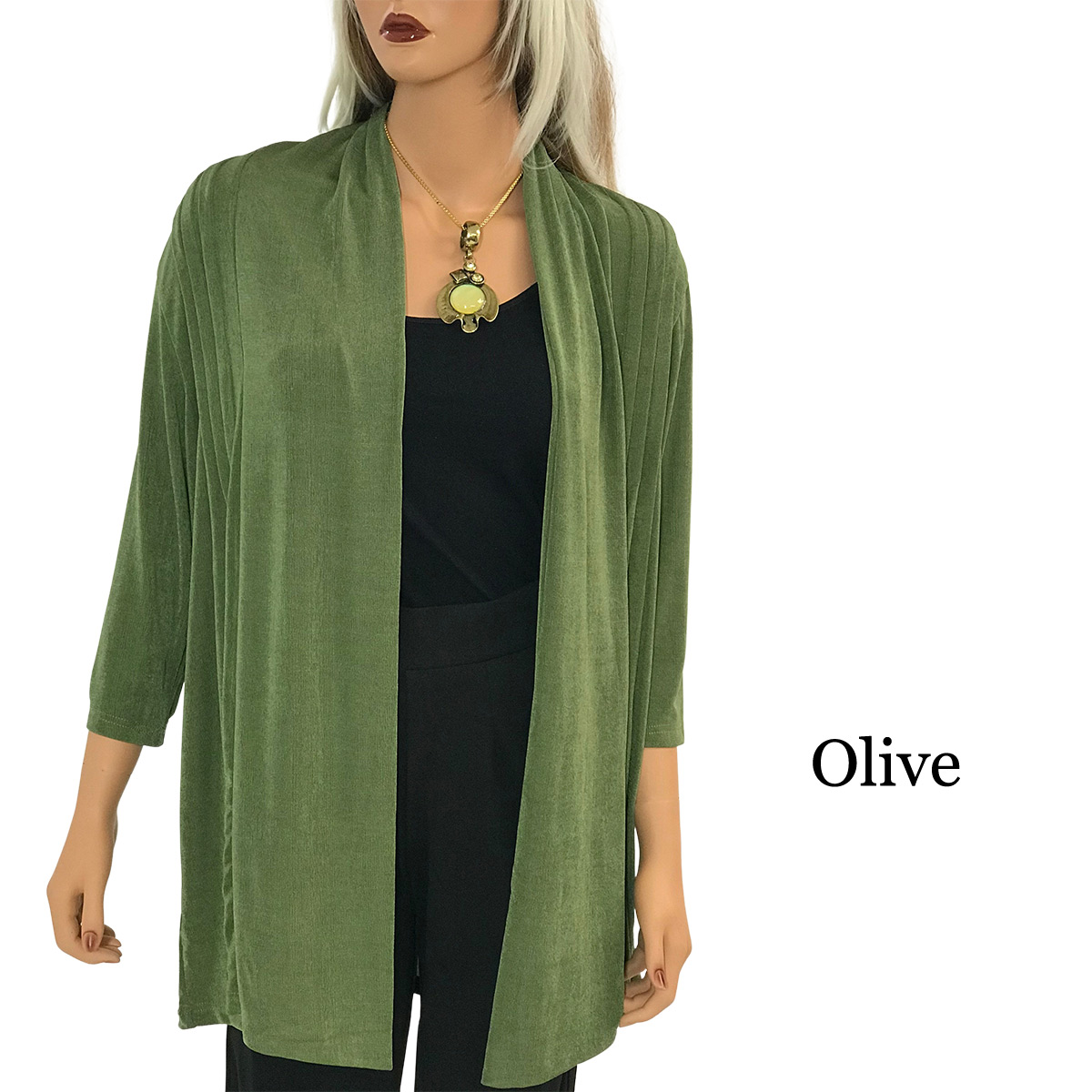 1215 - Slinky TravelWear Open Front Cardigan