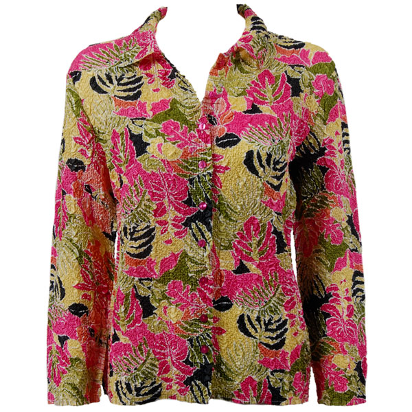 Ultra Light Crush Silky Touch Blouse - Tropical Heat