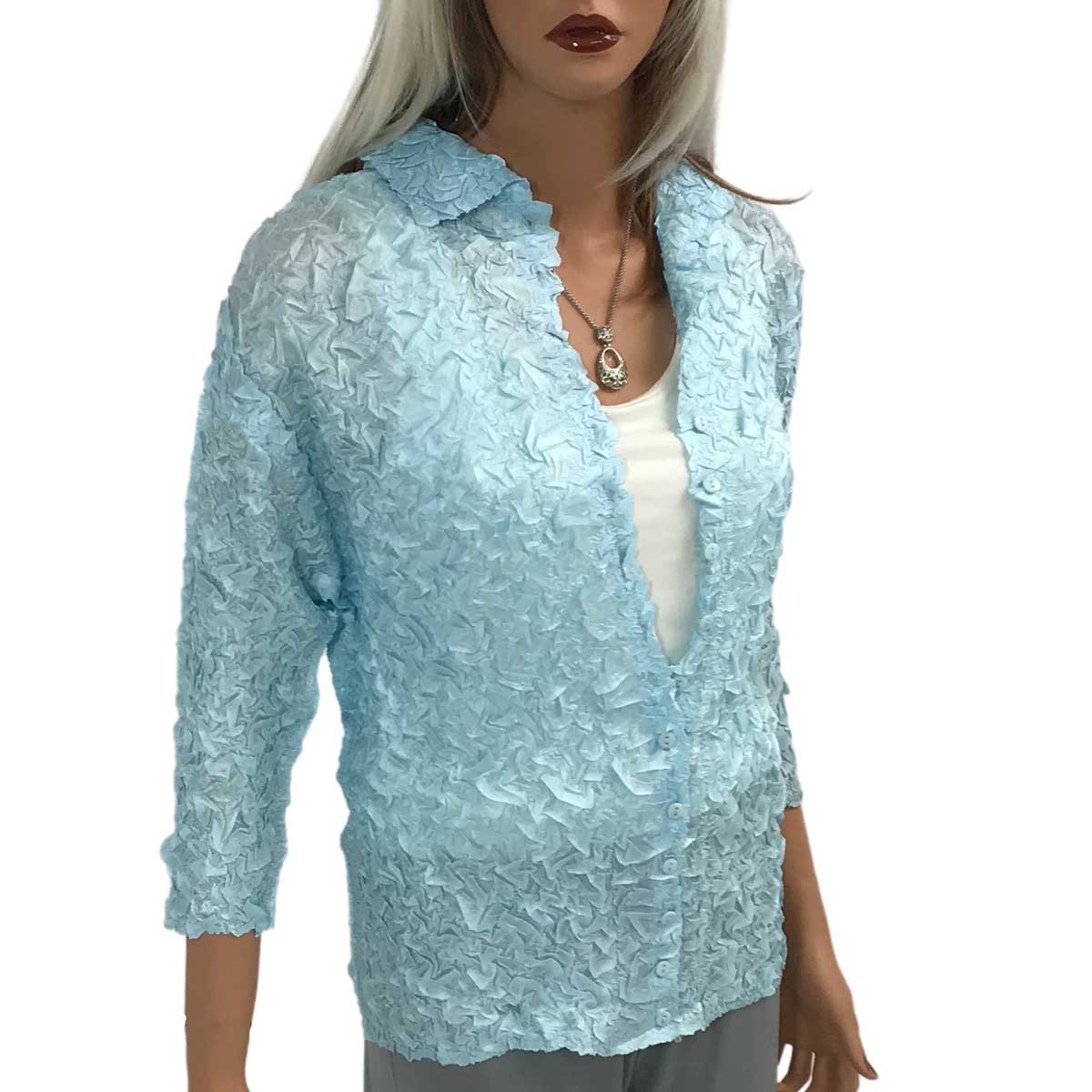 Origami Blouse<br>Robin's Egg<br>
<FONT COLOR=red>Pack Includes Six Pieces</font> 