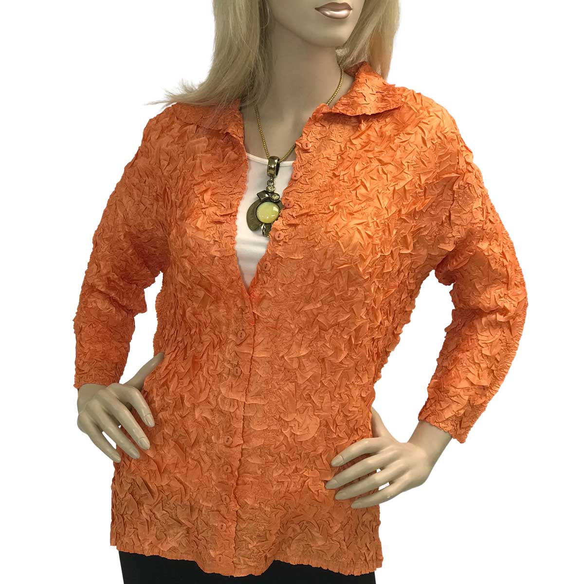 Origami Blouse<br>Orange<br>
<FONT COLOR=red>Pack Includes Six Pieces</font> 
