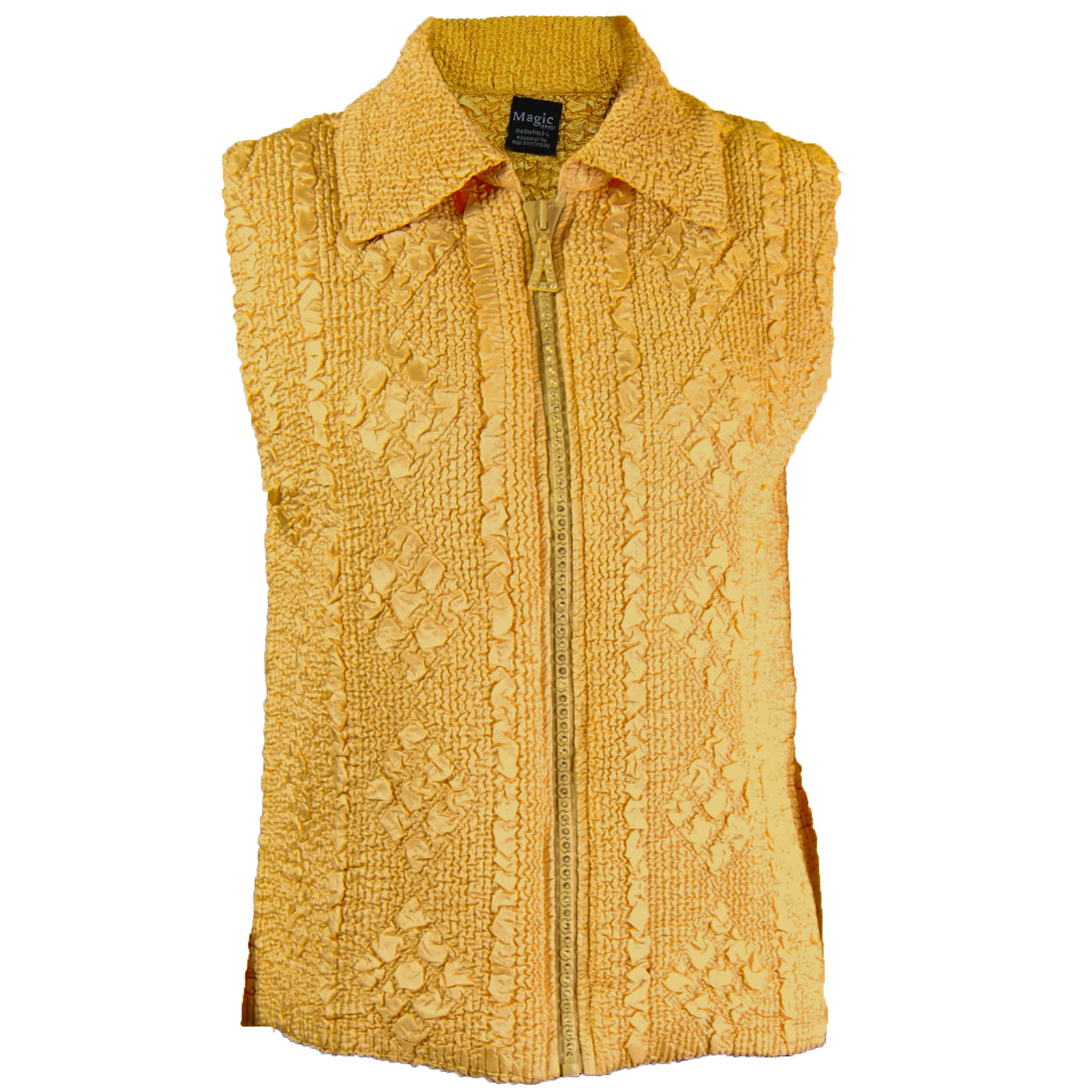 Gold <br>Diamond Zipper Vest