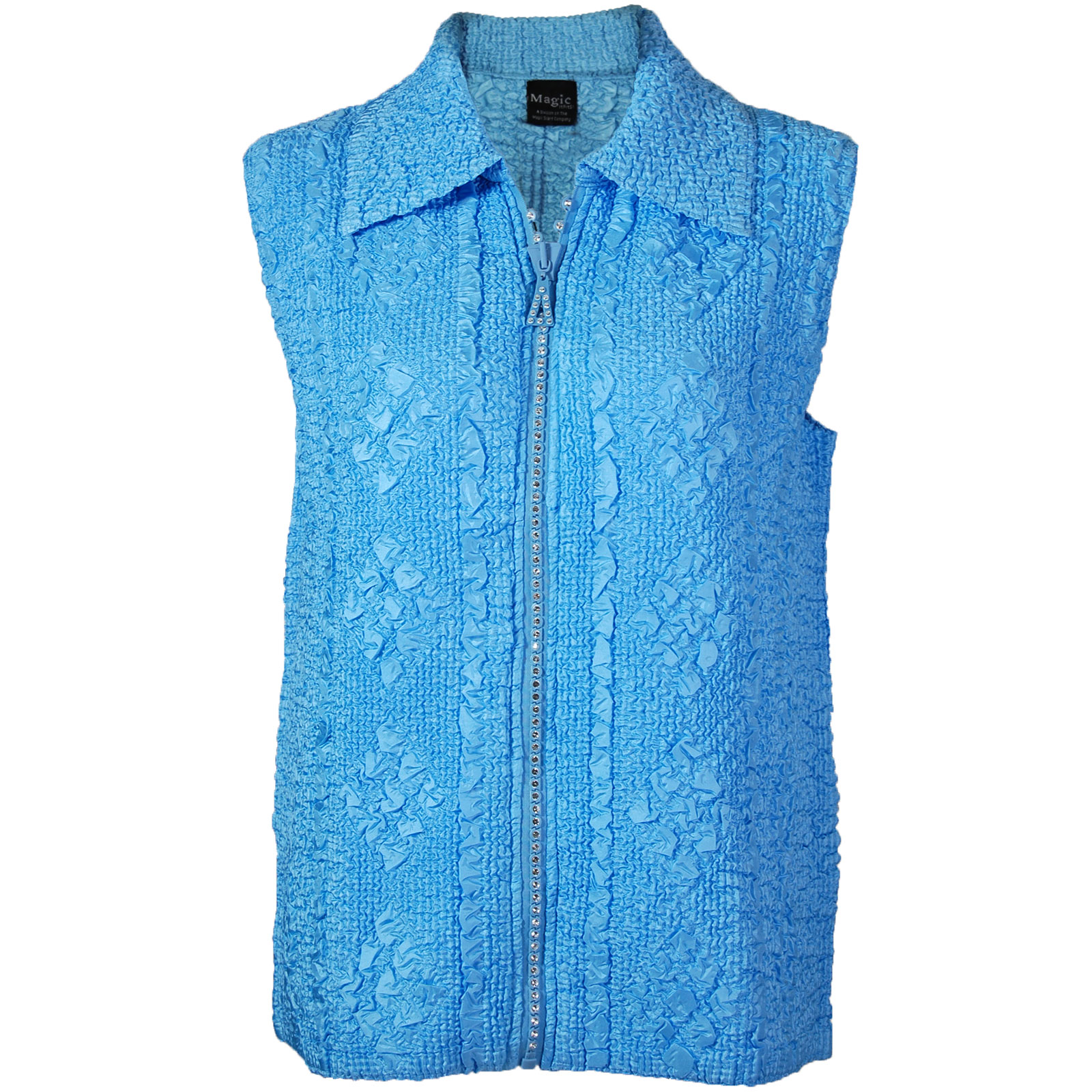 Azure<br>Diamond Zipper Vest 