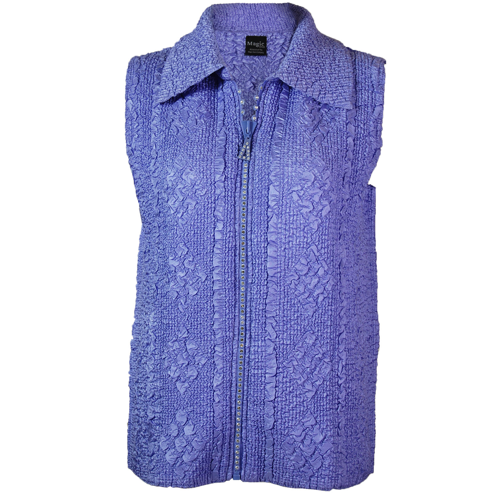 Violet <br>Diamond Zipper Vest