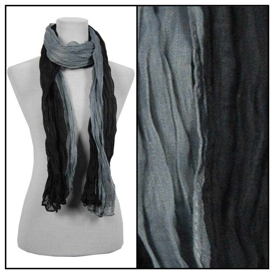 Oblong Scarves - Two-Tone Crinkle 908081*