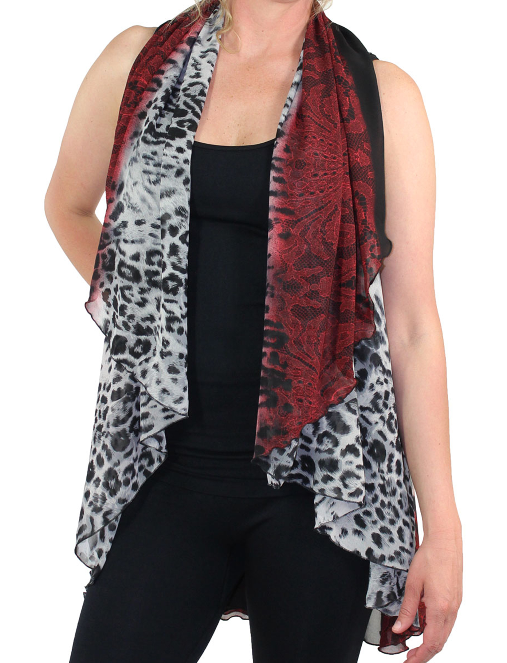 #0018 Leopard & Lace - Red
