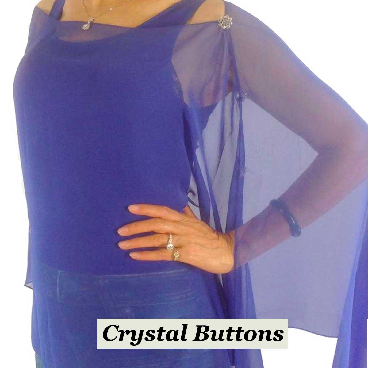 SRO - Crystal Buttons<br> Solid Royal 