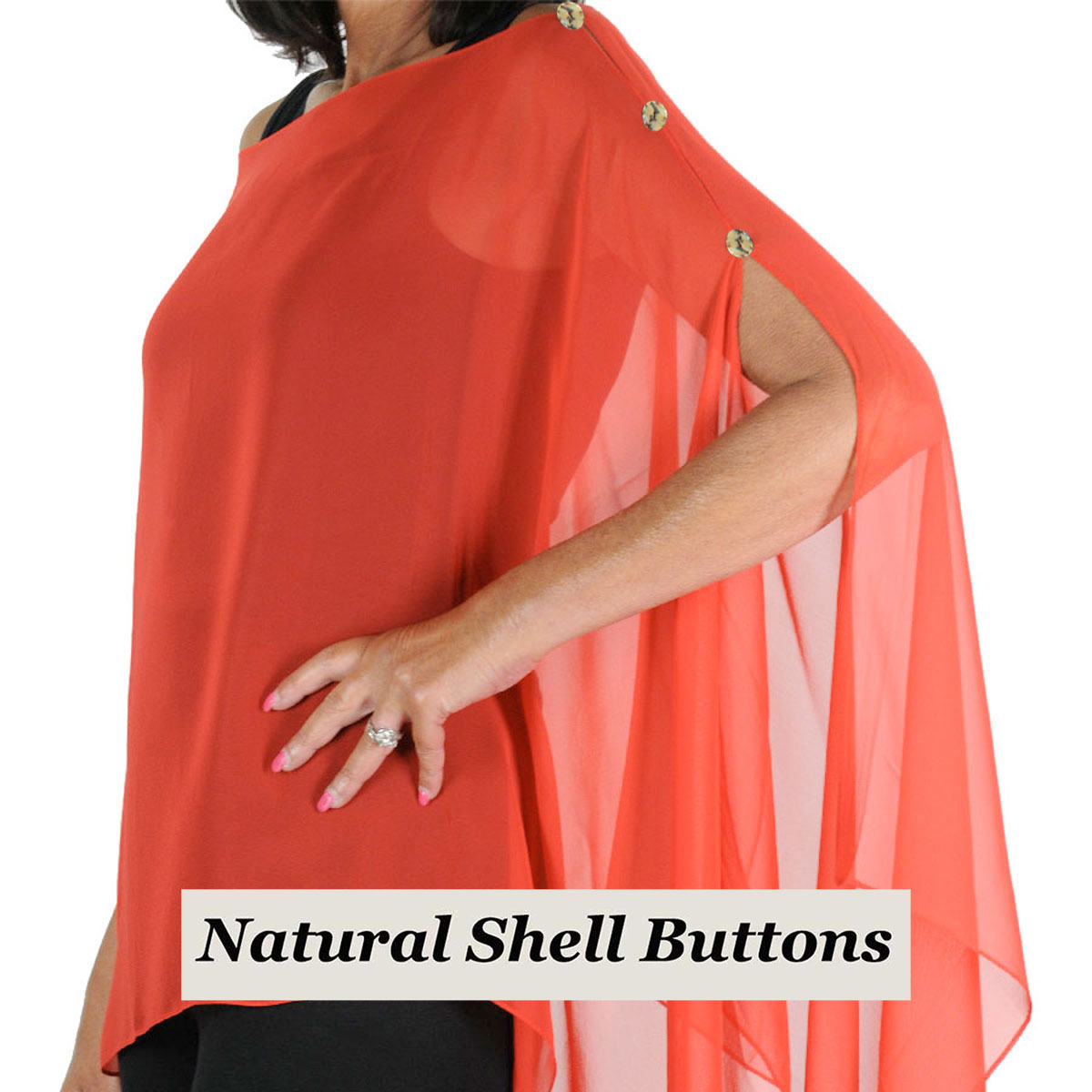 SRD - Shell Buttons <br>Solid Red 