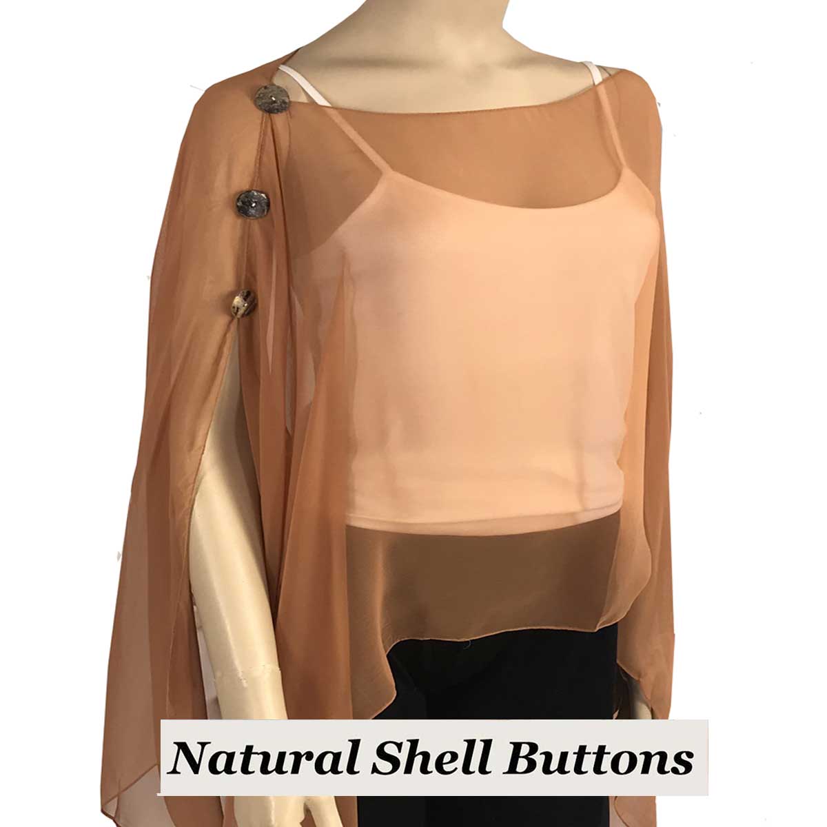 SCO - Shell Buttons<br> Solid Copper 