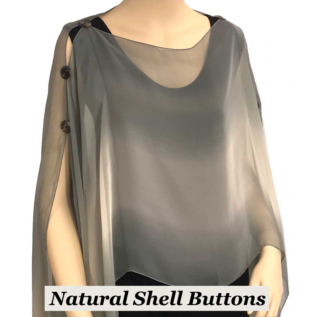 106CBG Shell Buttons<br>Charcoal-Beige-Grey (Tri-Color)