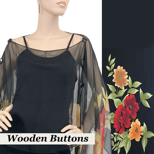 FL201 - Wooden Buttons<br> Flower 2 Print