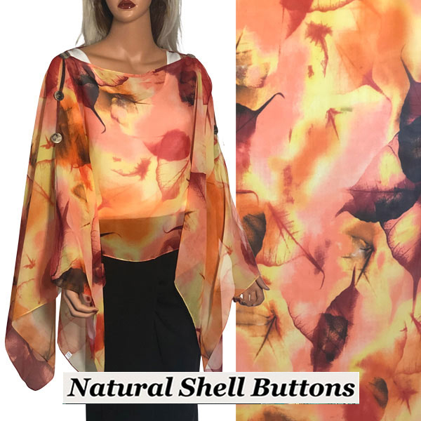 A040 - Shell Buttons<br>
Coral Multi Leaves
