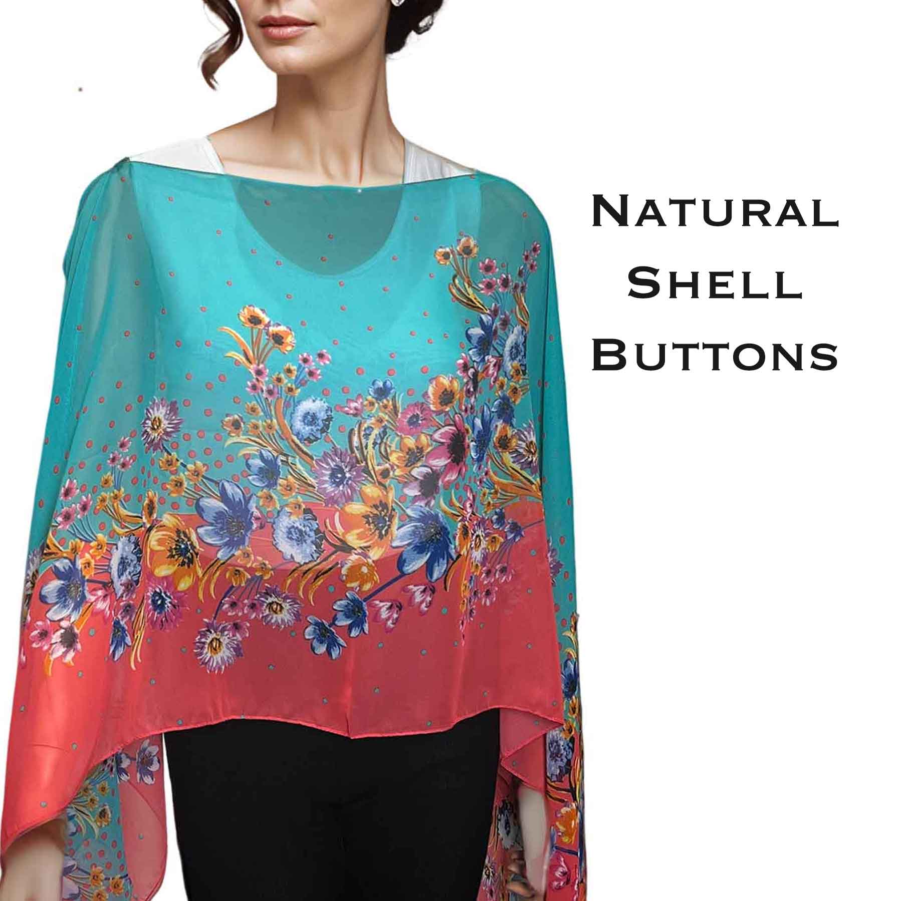 015CO - Shell Buttons<br>Coral Mix