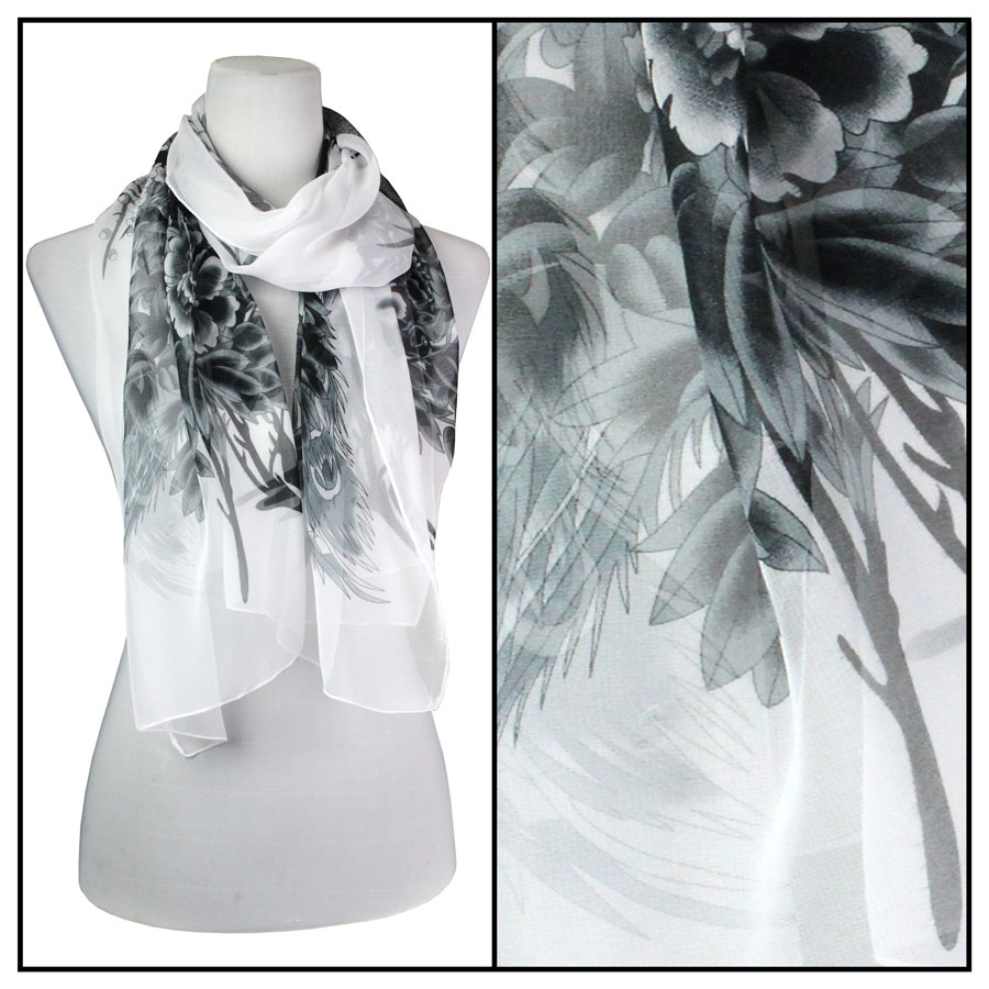 Silky Dress Scarves - 1909