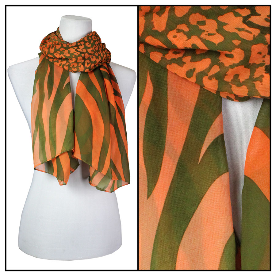 Silky Dress Scarves - 1909