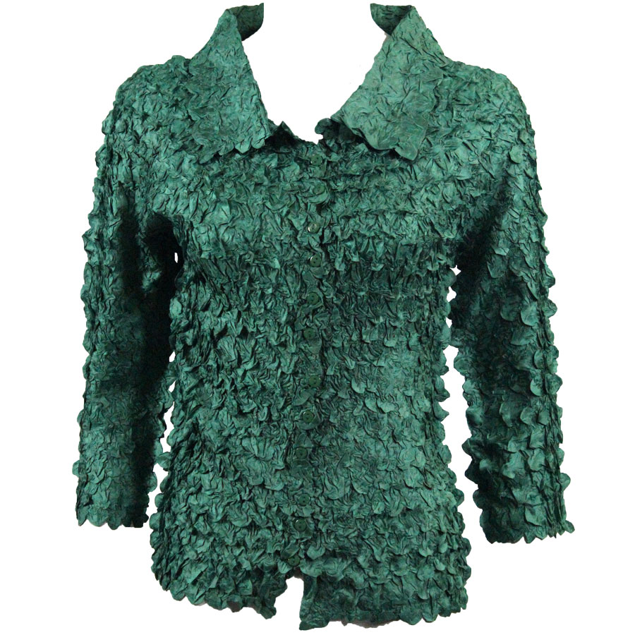 Petal Shirts - Blouse - Solid Emerald