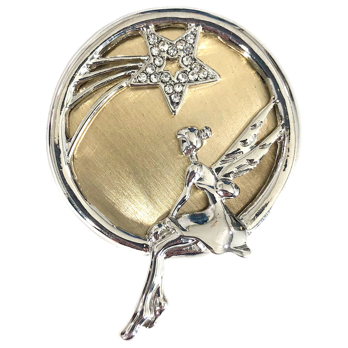 2997 - Artful Design Magnetic Brooches<br>565 Silver-Gold Whimsical Fairy