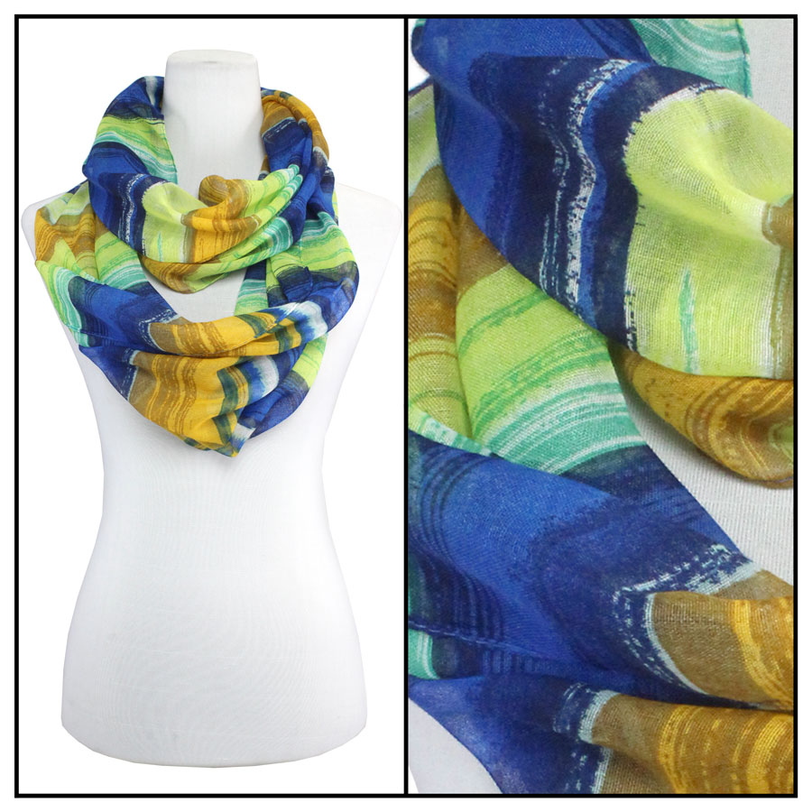C Infinity Scarves - Watercolor Stripes 3262