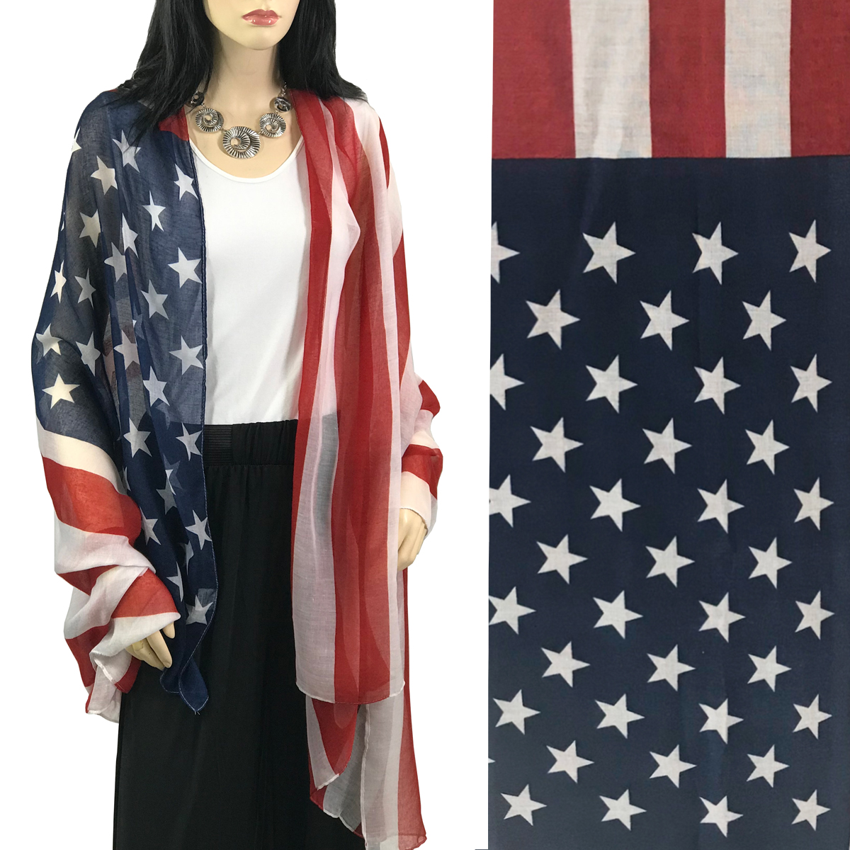American Flag Scarf 9418