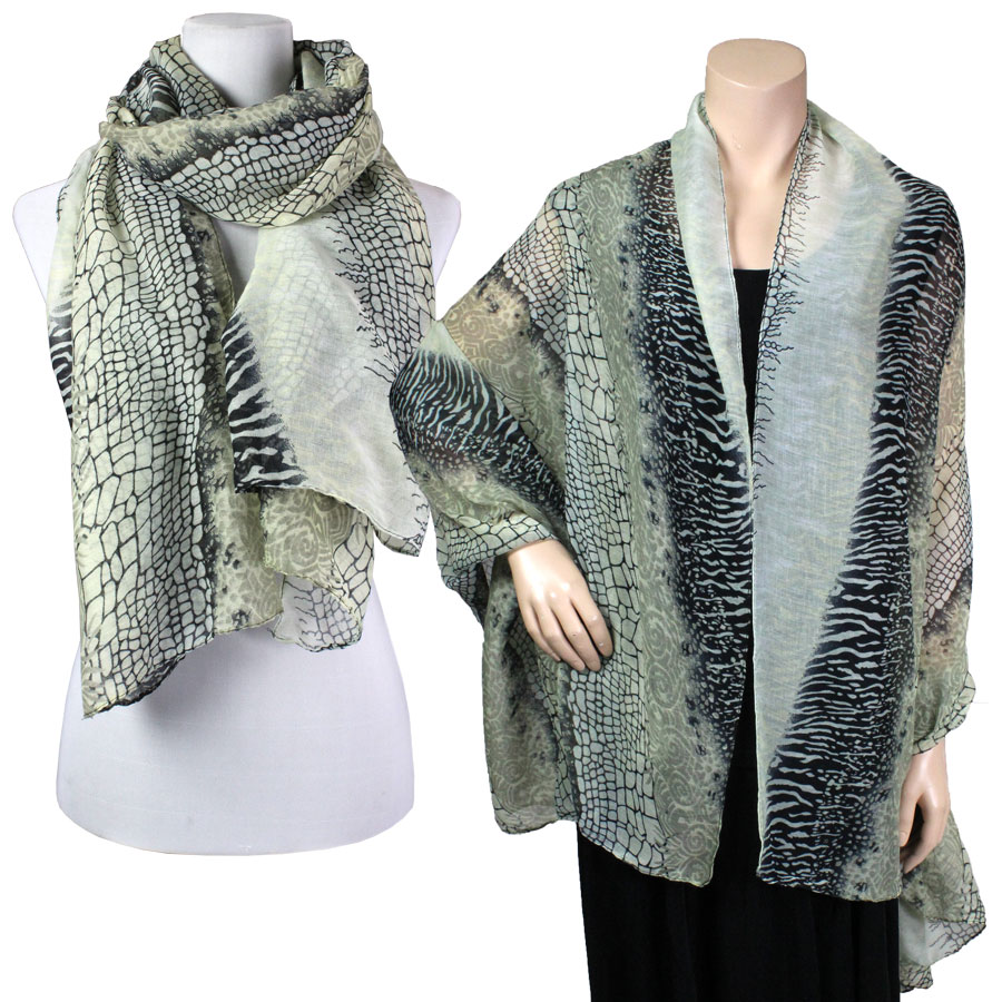 Light Weight Animal Print Shawls 