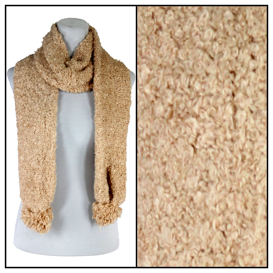 1052 - Faux Shearling Scarves