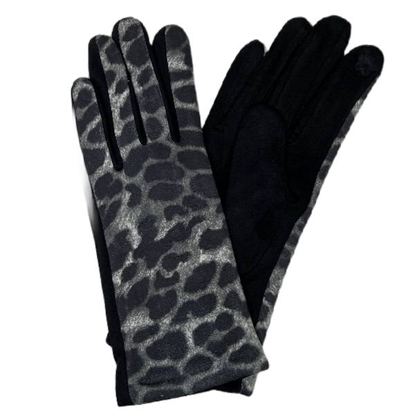 Leopard Black/Grey<br>
Touch Screen Smart Gloves

