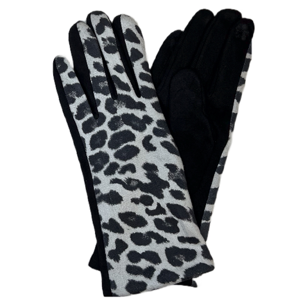 Leopard Black/White<br>
Touch Screen Smart Gloves

