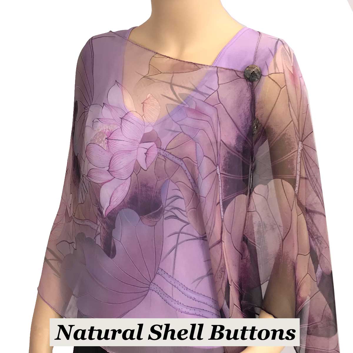 130PL - Shell Buttons<br>
Purple-Lavender (Lotus