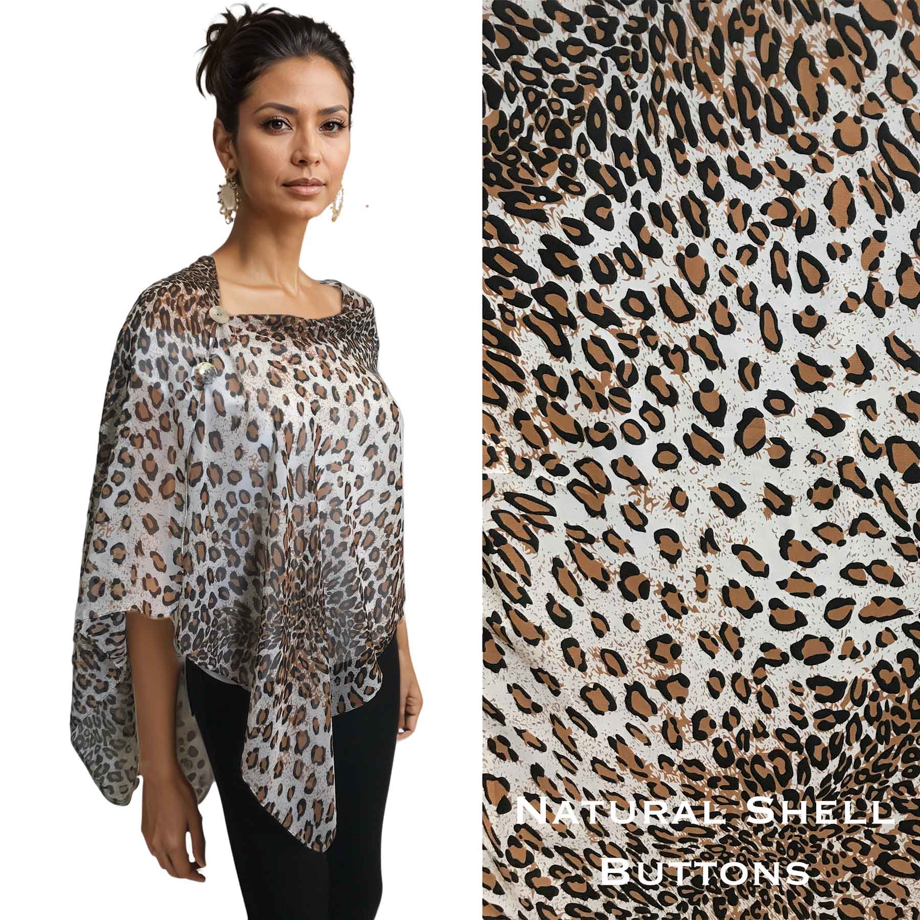 2451 - Silky Two Button Shawl 