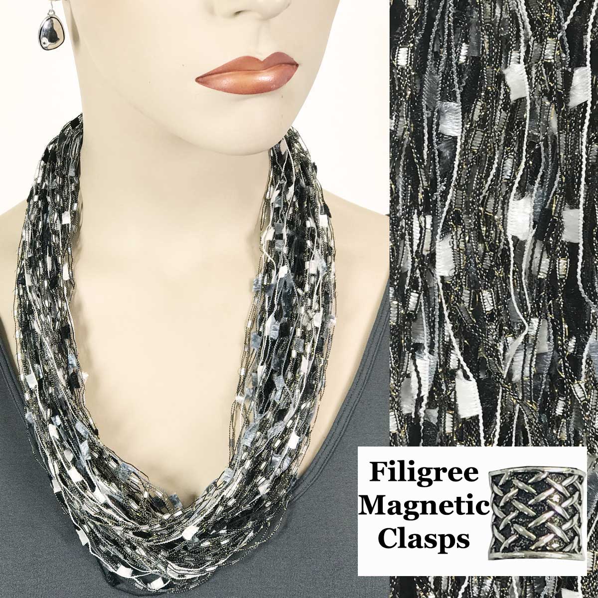 Black-Silver w/ Filigree Magnet