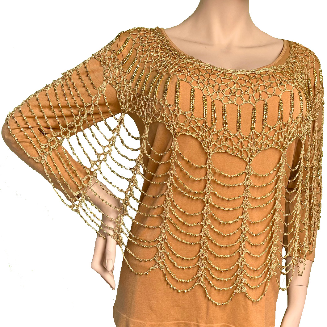 2414 - Shanghai Beaded Evening Ponchos