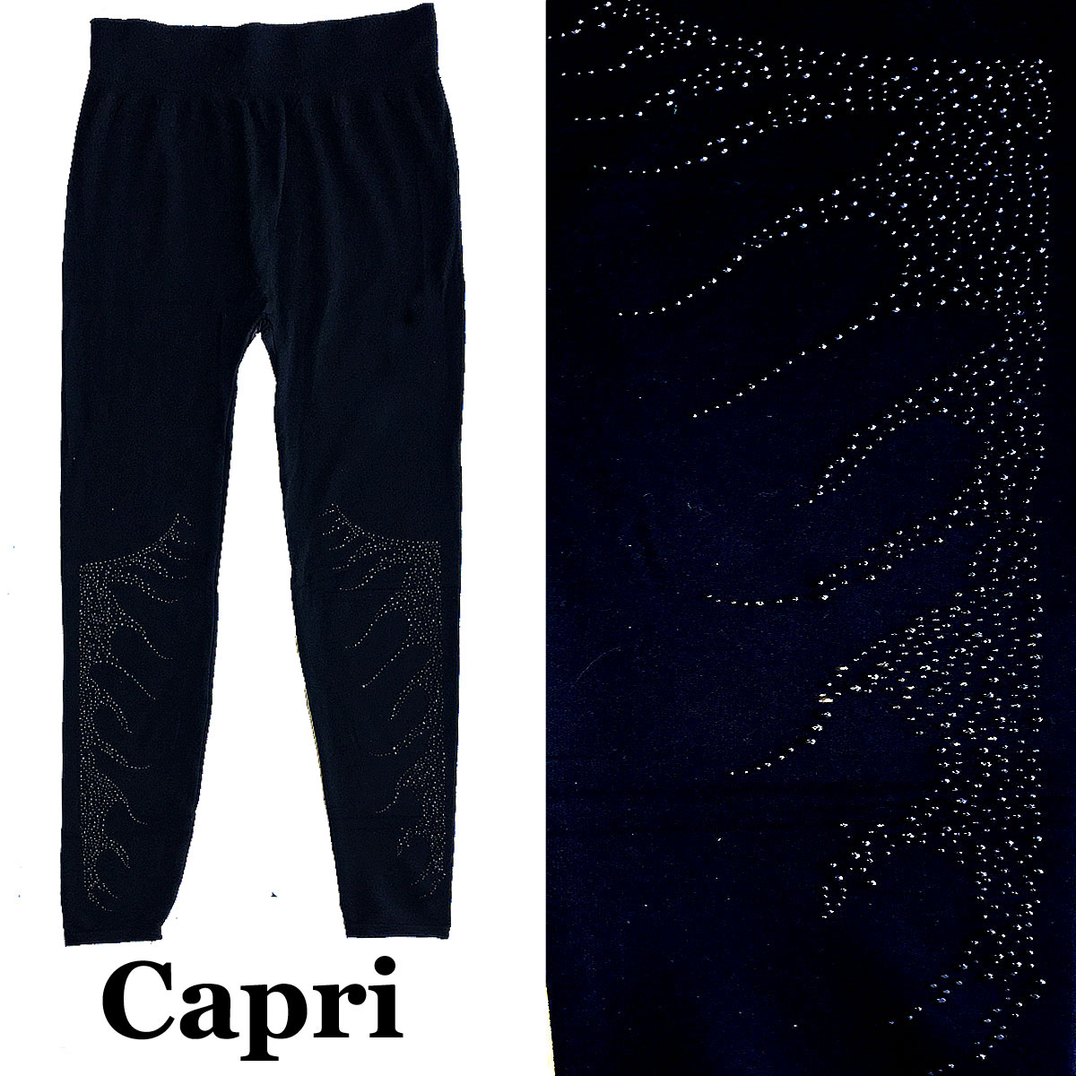 #05 Capri Black w/ Black Jewels - Plus