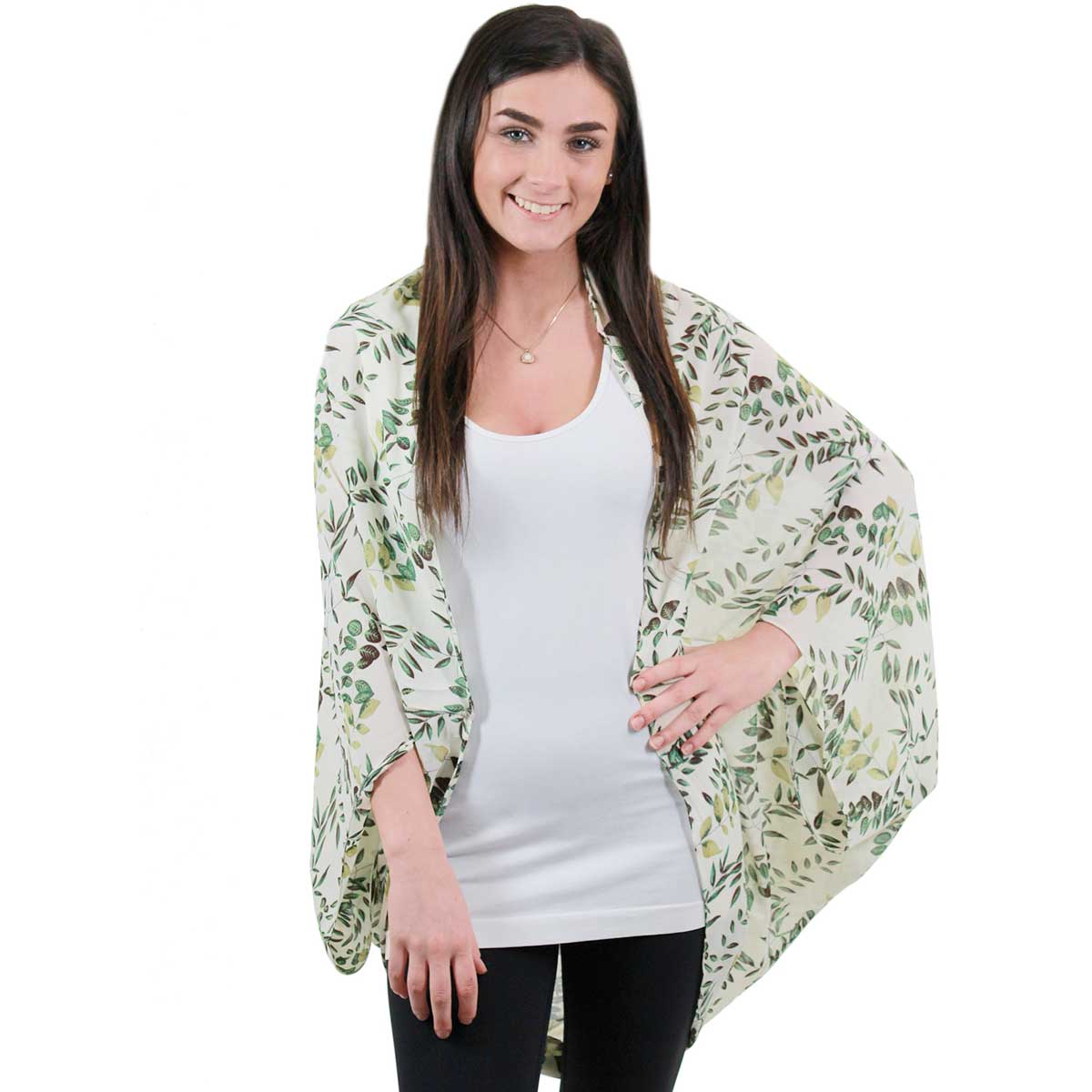 8926 - Botanical Print Coccoon Kimonos