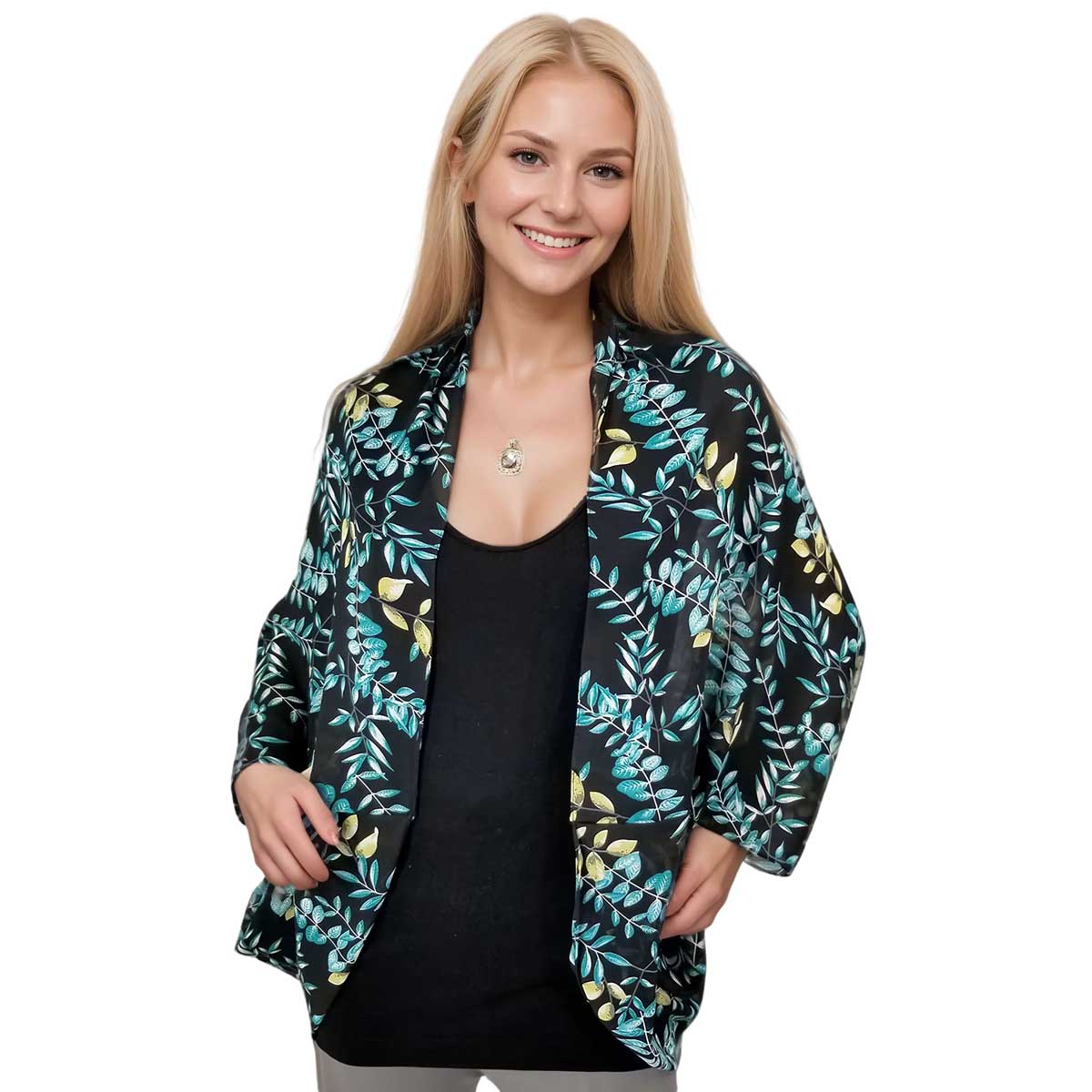 8926 - Botanical Print Coccoon Kimonos