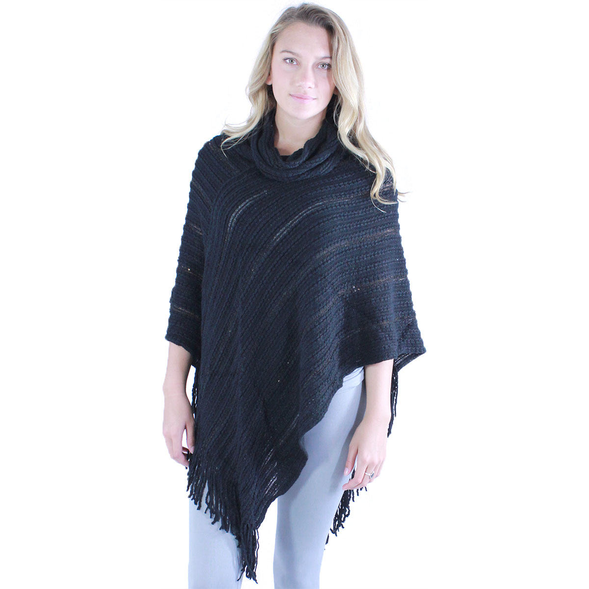 9153 - Deco Sequined Knit Ponchos