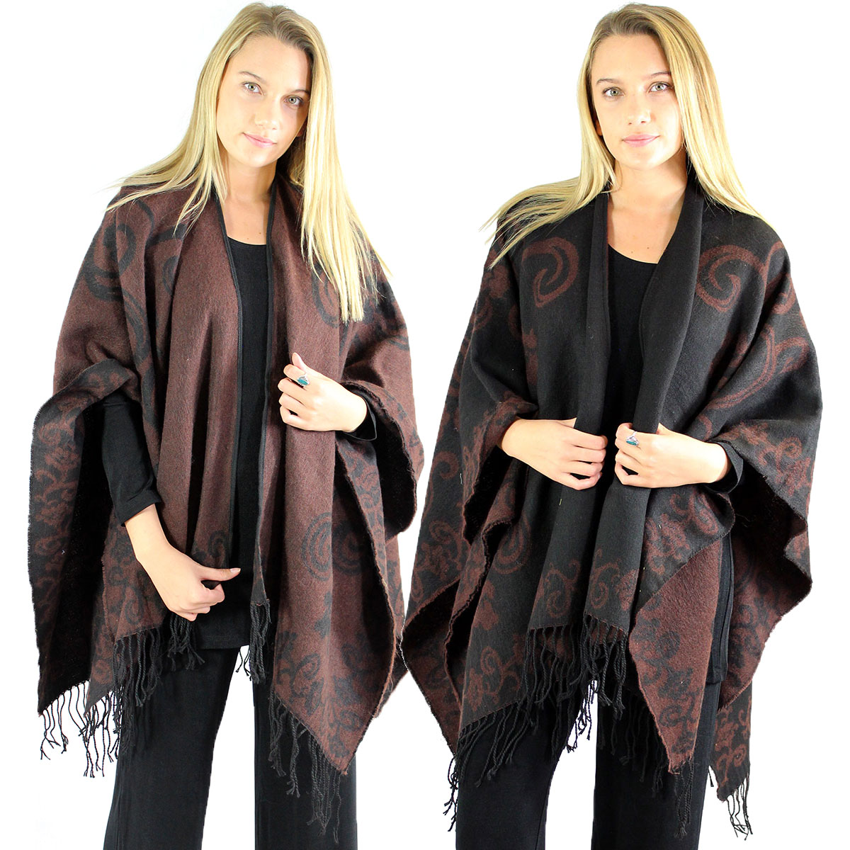 2965 - Ruana Printed Capes