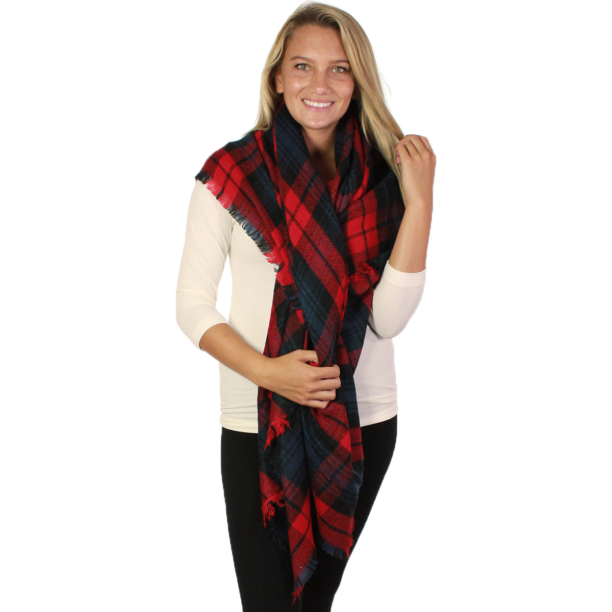Plaid 8475 - Navy-Red