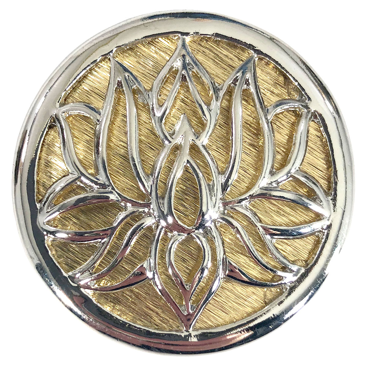 567 Silver-Gold Lotus Flower