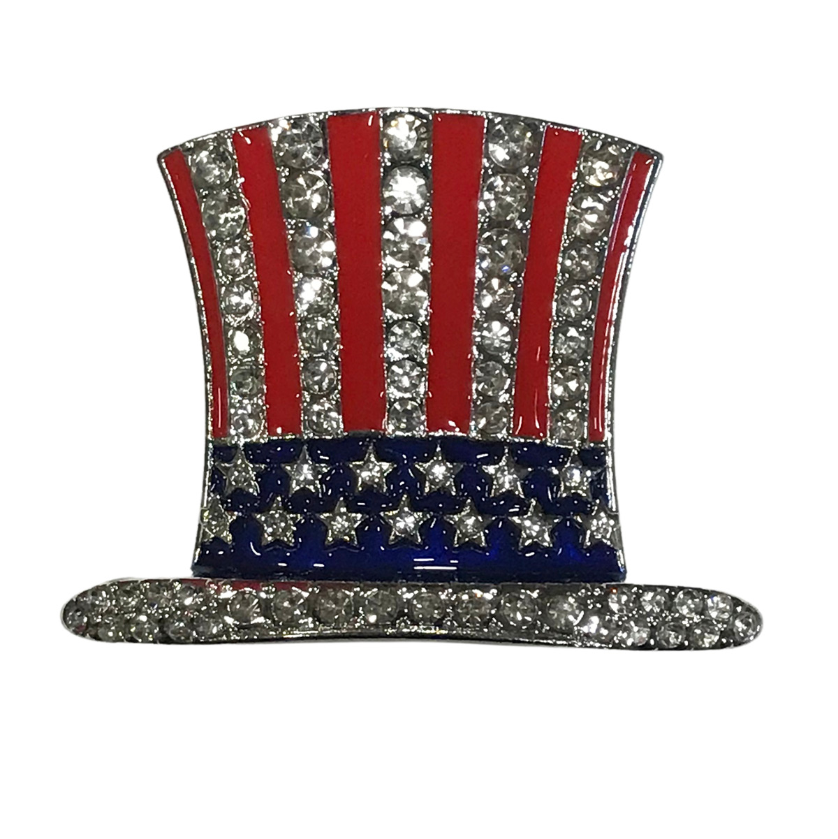 583 USA HAT Magnetic Brooch