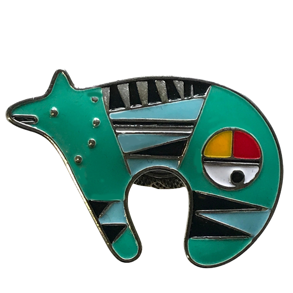 AD-006 - Southwest Bear <br>
Artful Design Magnetic Brooch