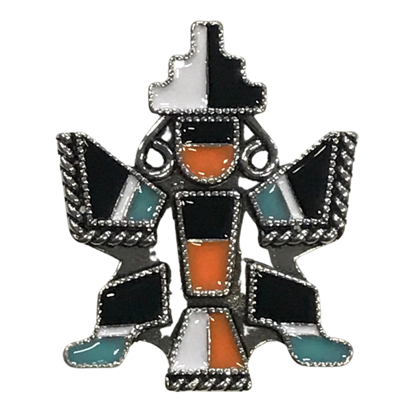AD-009 - Zuni Man <br>
Artful Design Magnetic Brooch
