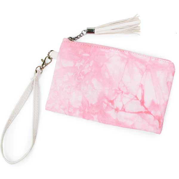 10176 - Pink Tie Dye<br> 
Tie Dye Wallet Wristlet