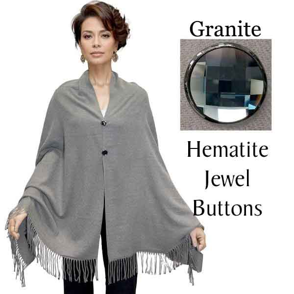 #06 Granite with Hematite Jewel Buttons