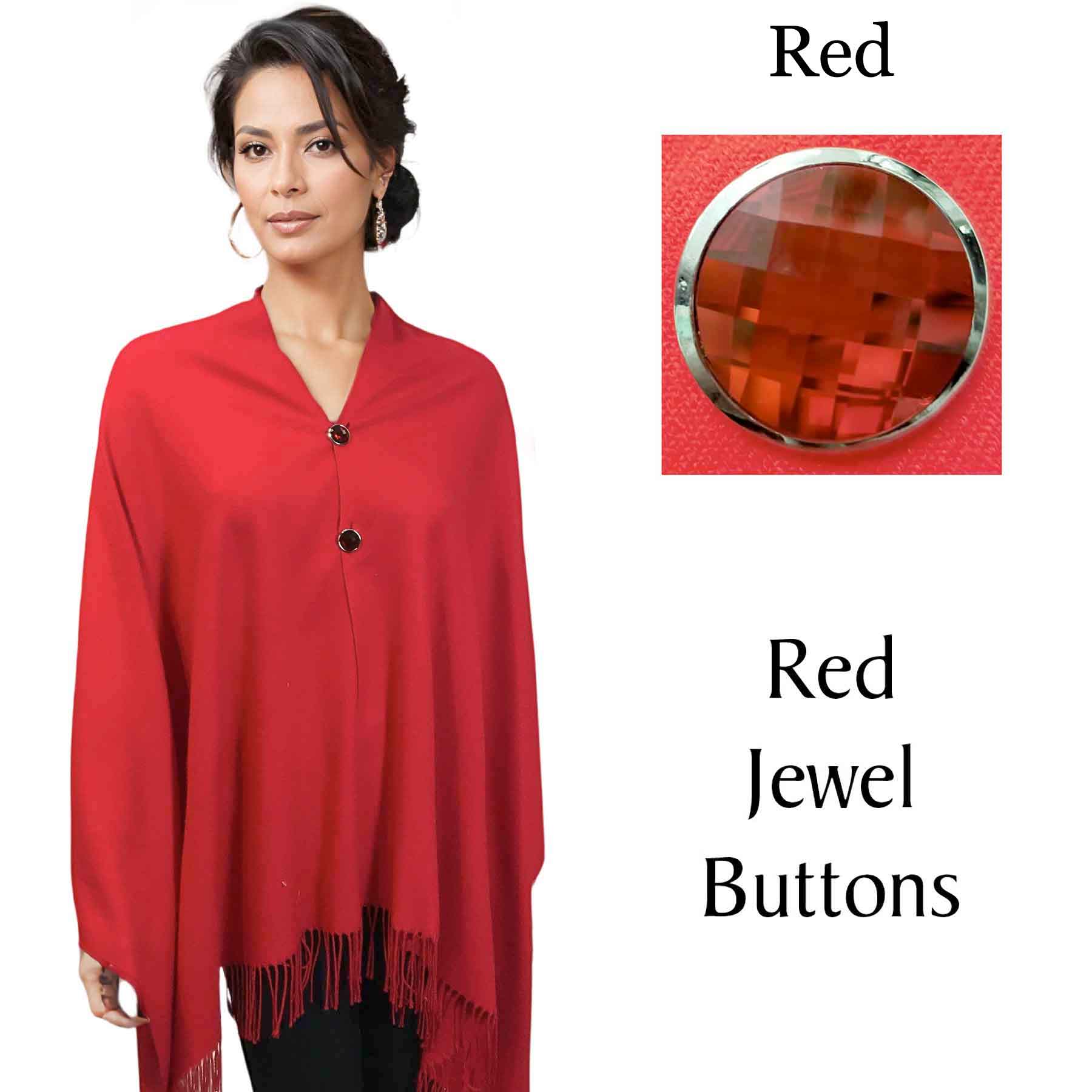#13 - Red<br> 
with Red Jewel Buttons