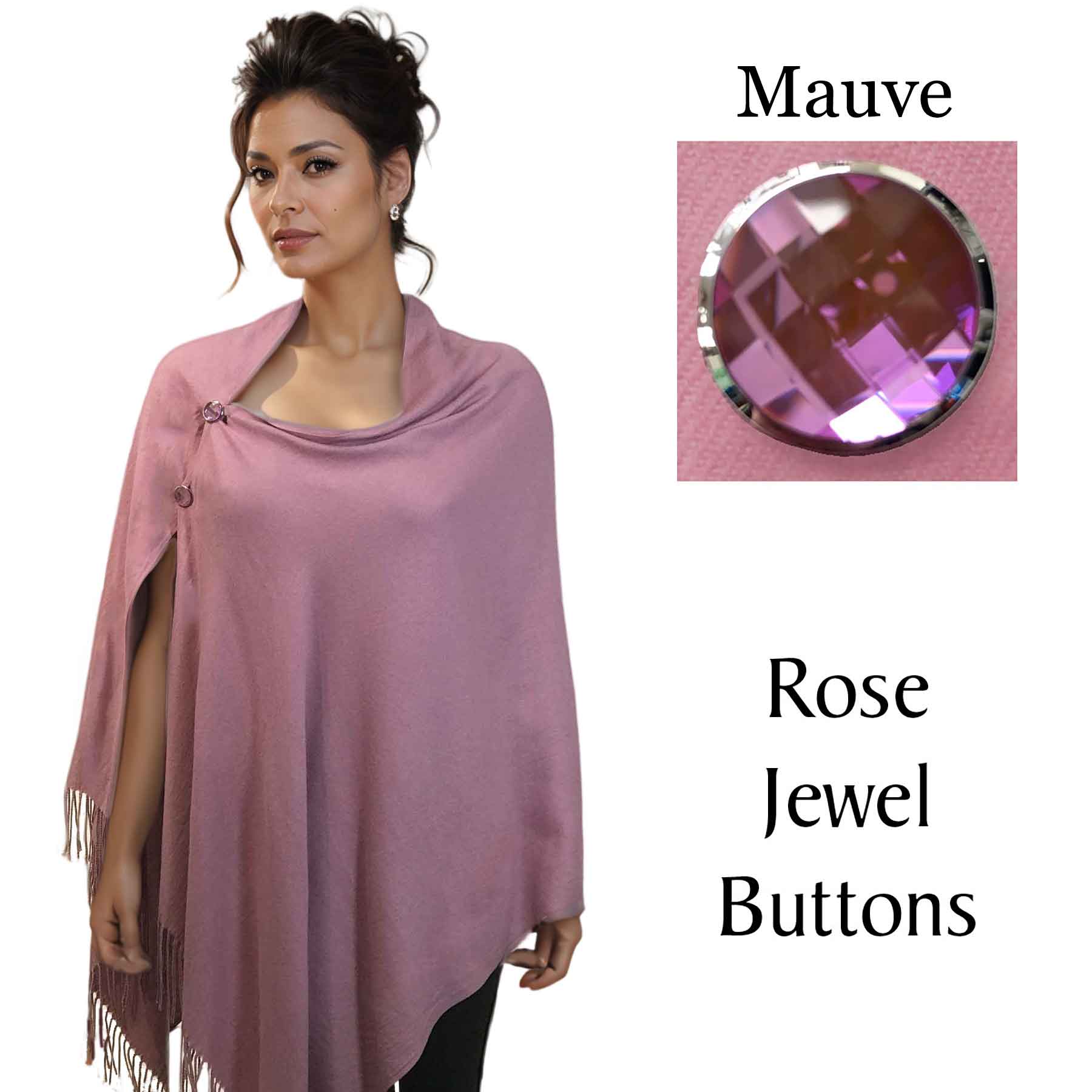 #16 Mauve with Rose Jewel Buttons