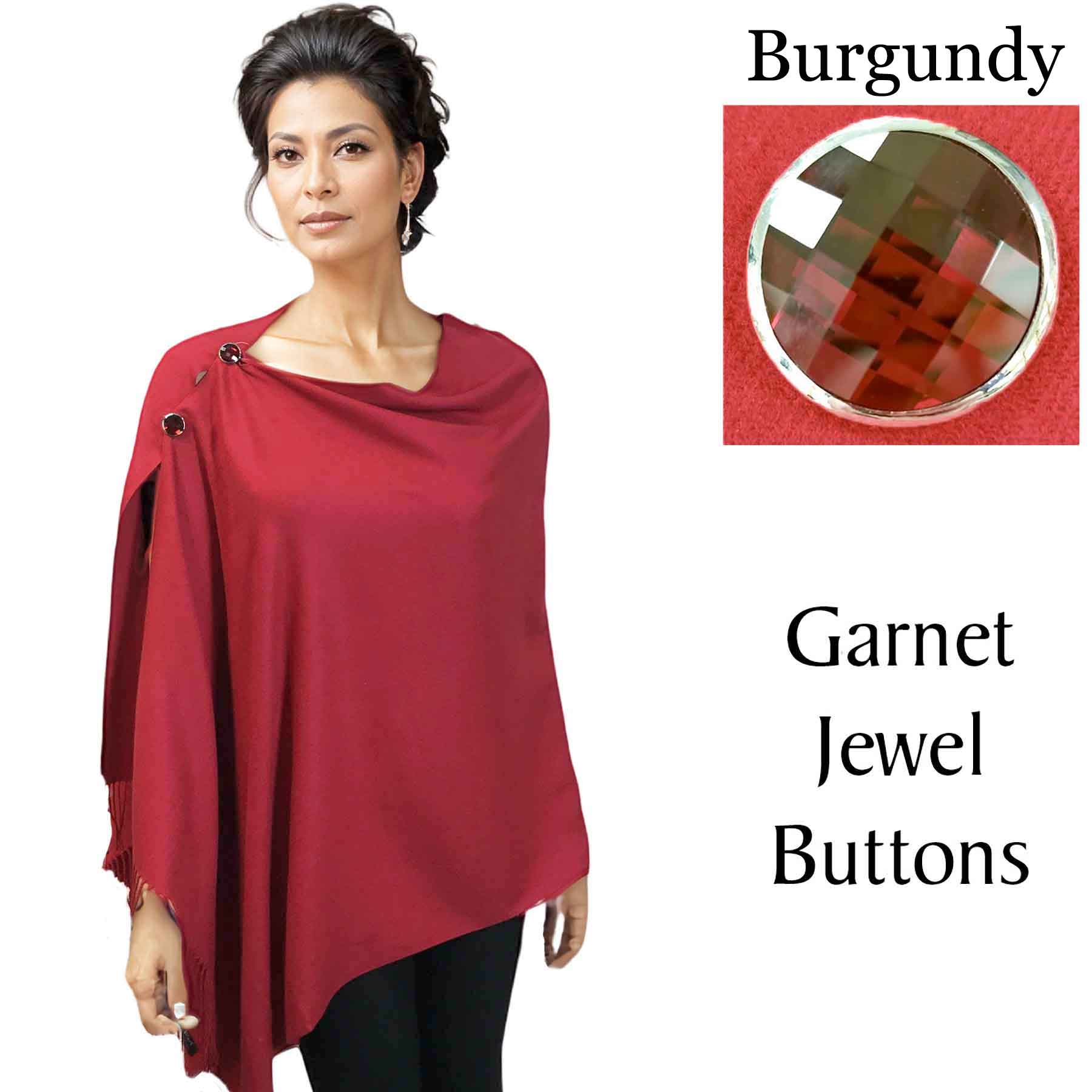 #17 Burgundy with Garnet Jewel Buttons
