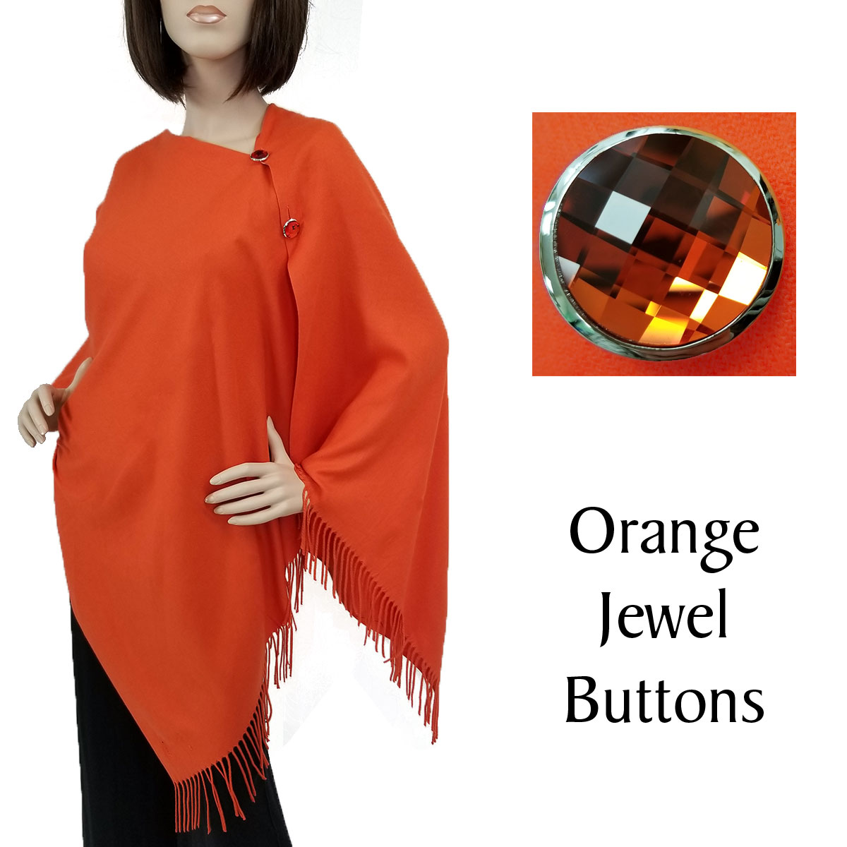 #18 Orange with Orange Jewel Buttons
