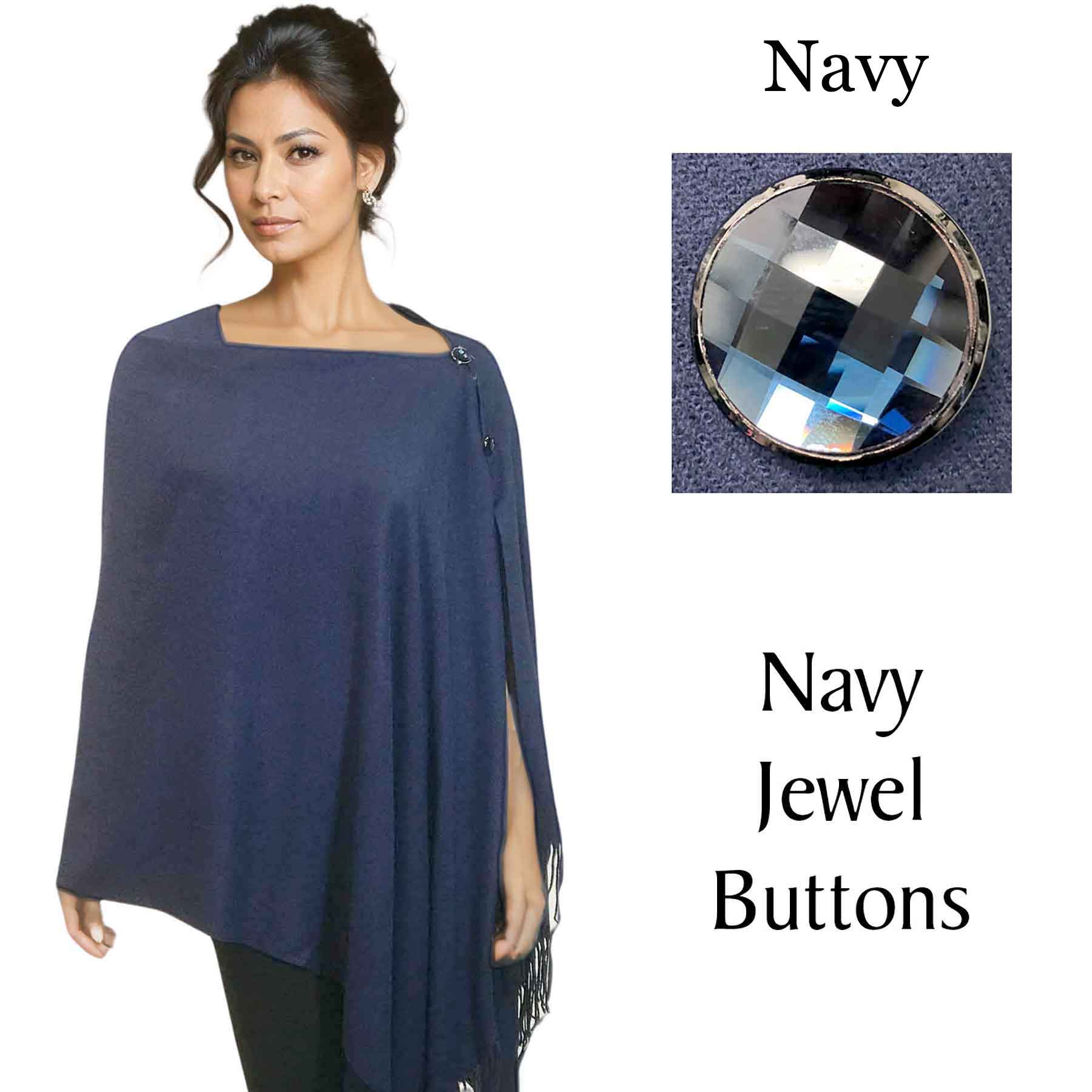 #24 - Navy<br> 
with Navy Jewel Buttons